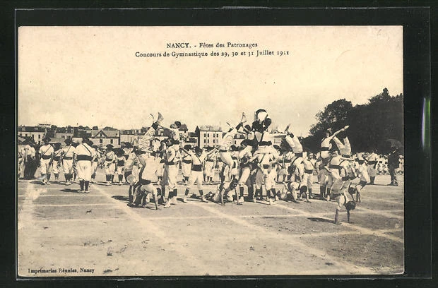 CPA Nancy, Fete des PATRONAGES, Consours de Gymnastics 1911