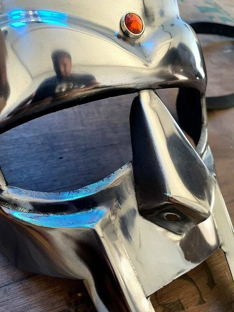 Roman Gladiator Helmet Face Mask Hand Forged MF Doom Medieval Halloween
