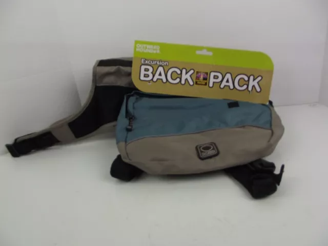 Outward Hound Quick-Release Dog Backpack Pet Travel Hiking Teal Large 50-79 lbs