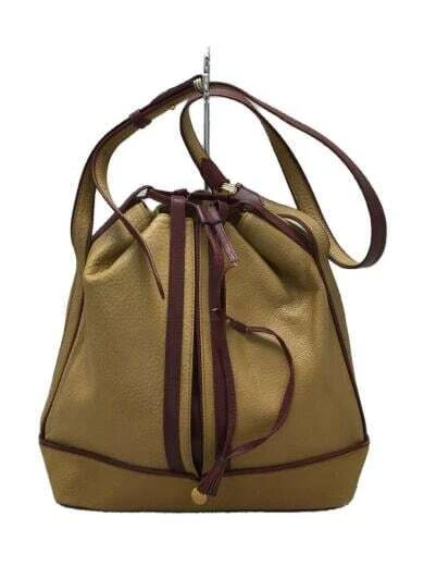 Cartier Must De Cartier Drawstring Bag Shoulder Bag Leather Cml