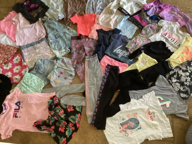 Pacchetto abbigliamento estivo enorme per ragazze 7-8 anni, 45+ articoli