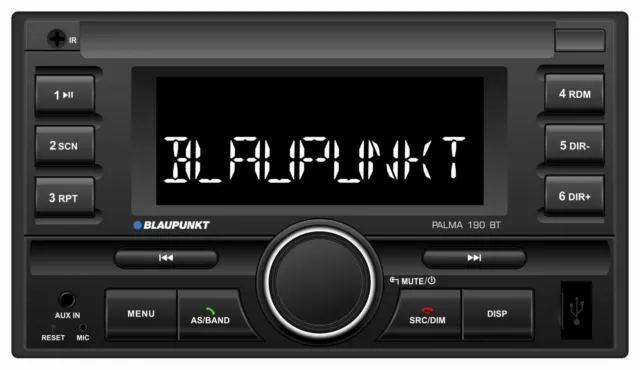 Blaupunkt Palma 190 BT Doppel-DIN MP3-Autoradio Bluetooth USB AUX-IN