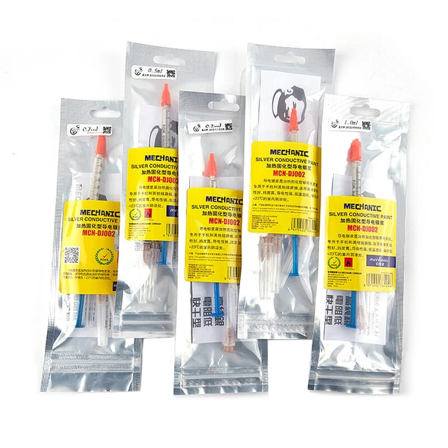 CONDUCTIVE ADHESIVE GLUE Silver PCB Rubber Repair Conduction Paint