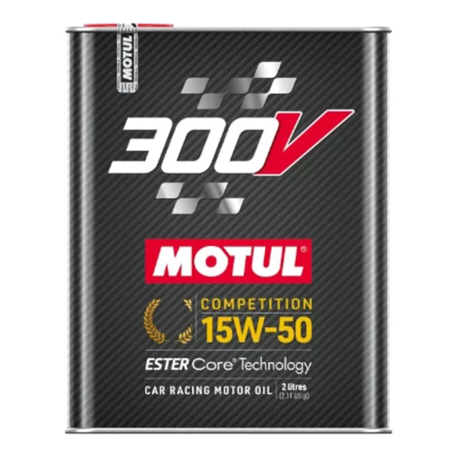 2L MOTUL 300V COMPETITION 15W-50 Öl Ester Core Rennsport Motorsportöl 110860