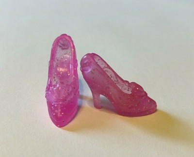 DISNEY BARBIE PRINCESS Ariel Little Mermaid Shoes Pink Glitter Seashell