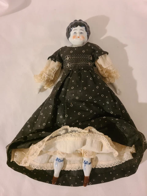 Antique 12 in. Bisque Doll Cloth Body Porcelain Limbs & Head  DOROTHY 3