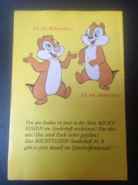 Micky Maus Heft Nr. 15 aus 1968, mit Schnipp und Sammelbild Zustand 1 Ehapa  2