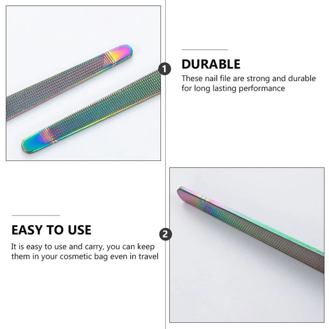 5 pz file smalto metallo lucidante unghie file manicure 3