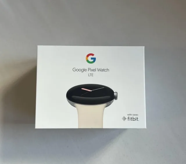 Google Pixel Watch LTE polished silver stainless steel . Brand New & Boxed.