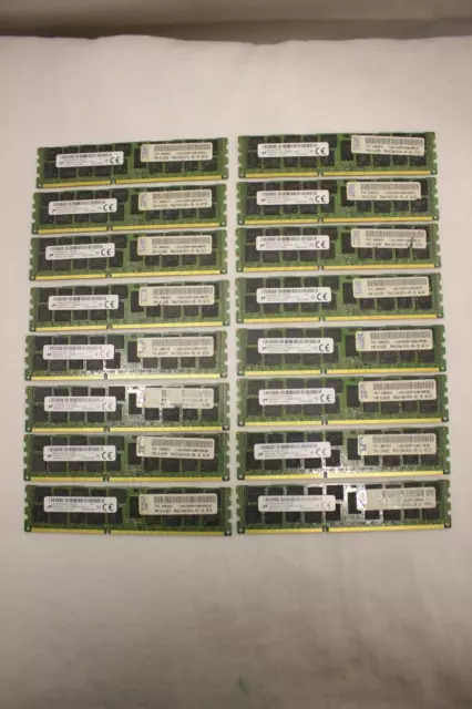 16 X RAM Micron MT36JSF2G72PZ-1G9E1HF 16GB Scheda di Memoria IBM