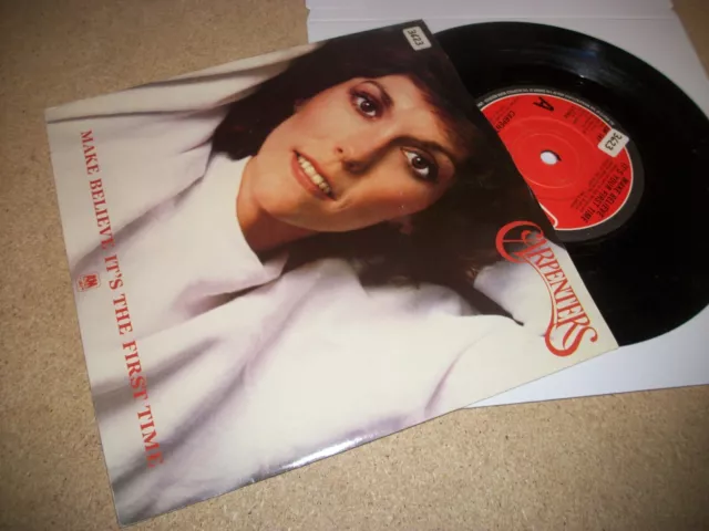 The Carpenters- Make Believe Its The First Time Vinyl 7" 45Rpm Ps