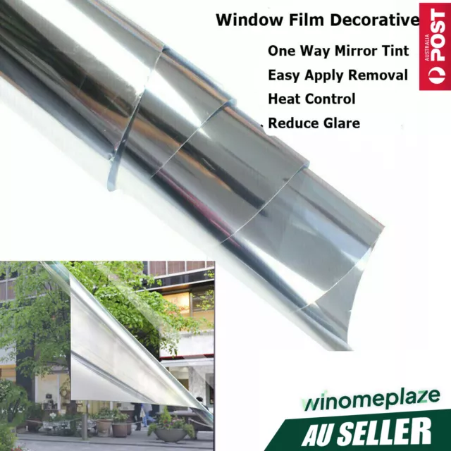 Home Residential Glass Tint One Way Privacy Window Films Easy Removable Tinting