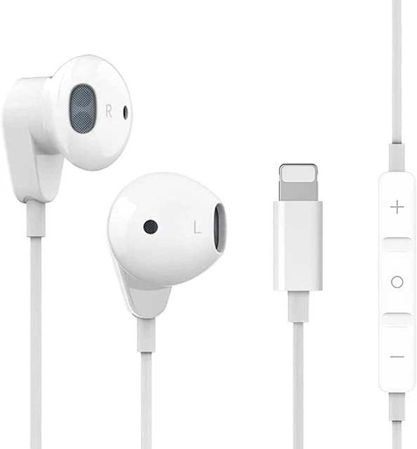 Écouteurs Intra-Auriculaires Pour Iphone,Écouteurs Filaires Stéréo Hifi Avec Mic