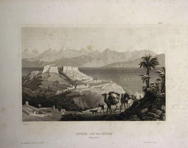 MARTINI (19.Jhd) nach REISS (19.Jhd), Bei Bugia, Algerien,  1848, Sst. Romantik