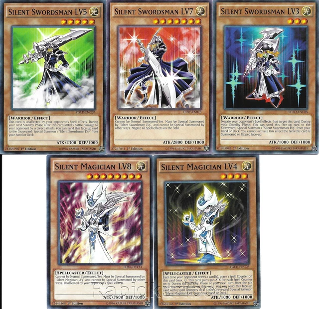 YUGIOH SILENT MAGICIAN + Swordsman Set - LV8, LV7, LV5, LV4, LV3 $4.97 -  PicClick
