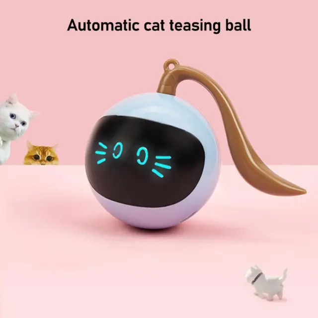 Intelligent Cat Teasing Toy Ball 3 Minutes Automatic C4L8 Teasings S R2G9