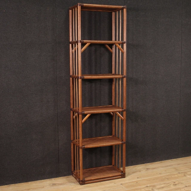 Italian bookcase modern vintage furniture etagere in wood design living room Italian bookcase modern vintage furniture etagere in wood design living room