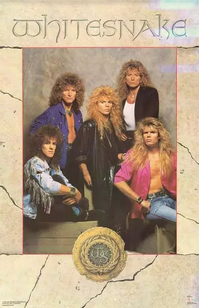 382309 Whitesnake Band Portrait 1987 Vintage WALL PRINT POSTER AU