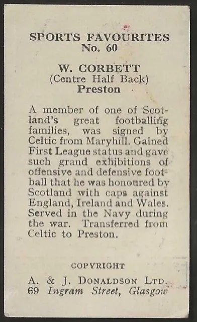 Donaldson-Sportfavoriten 1953-#060- Fussball - Preston - Corbett 2