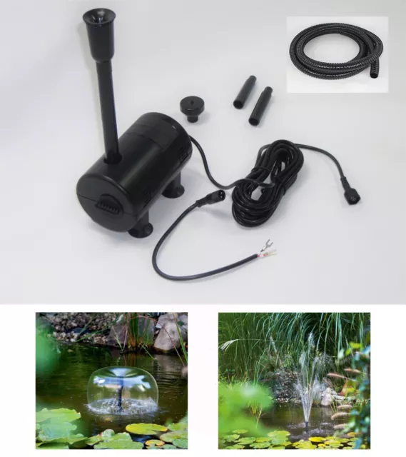 12V SOLAR ERSATZPUMPE + Schlauch Solarpumpe Teich Gartenteich Tauch