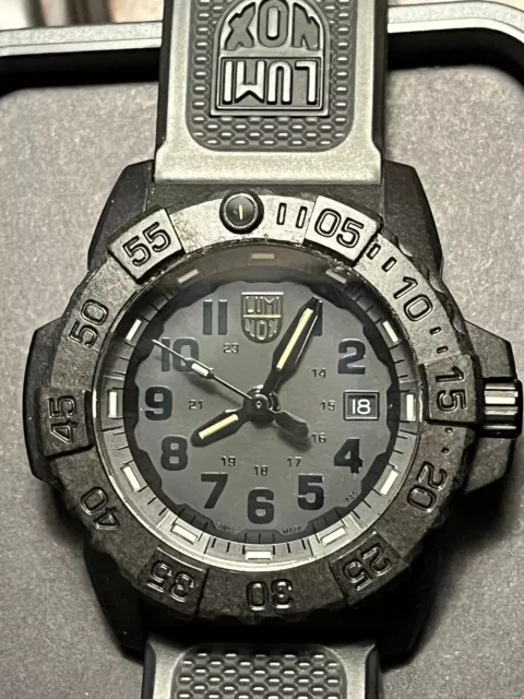 Luminox XS.3501.BO Navy Seal Corona girevole, data, Cinturino in Gomma