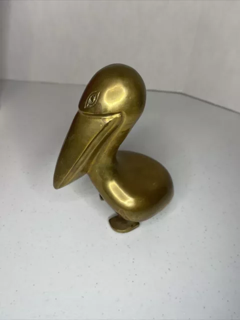 Vintage Brass pelican Penco Industries Bird Figurine