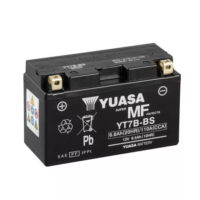 Batterie Yuasa YT7B-BS Pour Moto Ducati 899 Panigale 899 Cc 2014