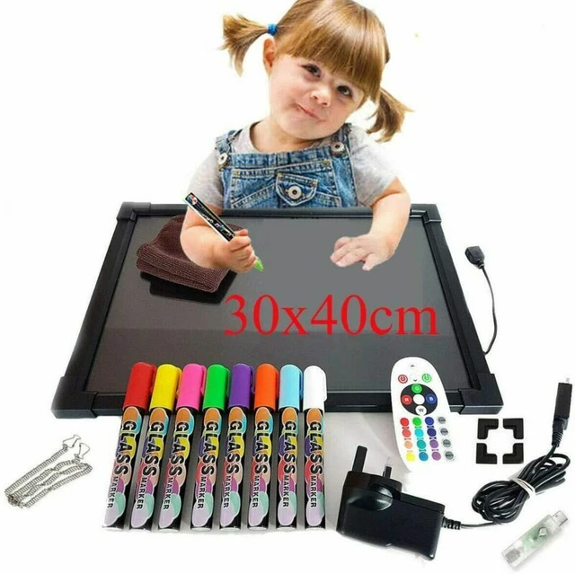 SENSORY LED MESSAGE Writing Board Illuminated Drawing Painting Boards