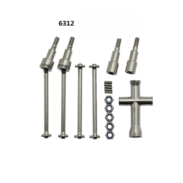 Metal Front And Rear Drive Shaft CVD For SCY 16101 16102 16103 16201 Upgrade kit