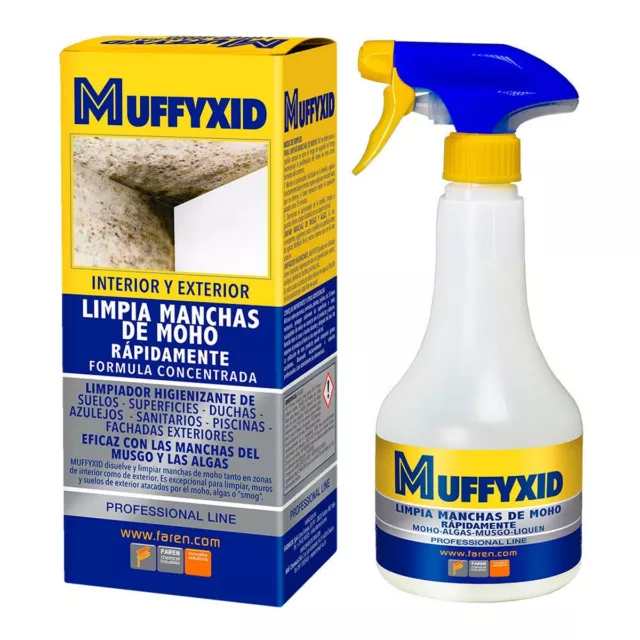 Antihumedad Faren Muffycid 500 ml Eliminación de moho Cloro Activo