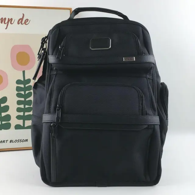 TUMI ALPHA3 Brief Pack Backpack FXT Ballistic Nylon Leather Nylon Black