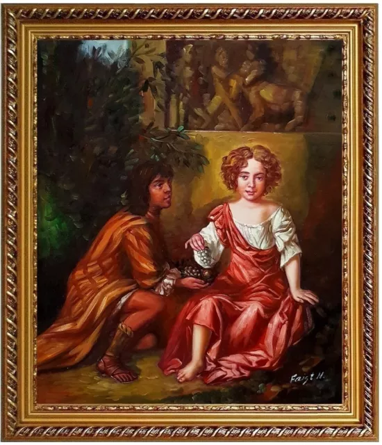 Ölbild Peter Lely Portrait von Lady Charlotte Fitzroy, HANDGEMALT, 50x60cm