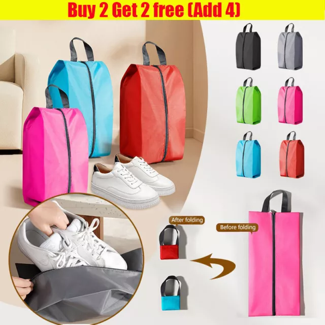 Portable Storage Bag Travel Zip Pouch Storage Shoe Bags Organizer Dustproof