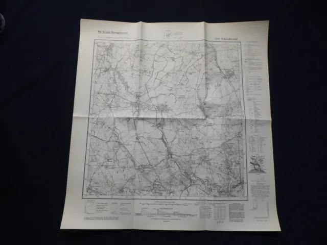 Landkarte Meßtischblatt 1596 Schwalbental / Wolodarowka, Ostpreußen, von 1940
