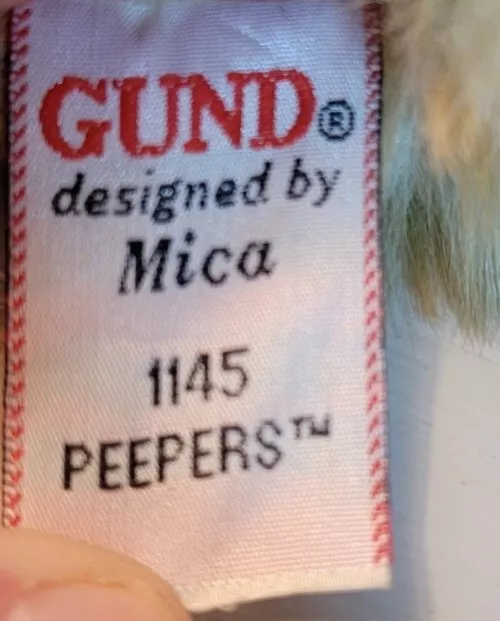 Gund "Peepers" Tabby Cat Plush 8"~ Designed by Mica #1145~ Stuffed Animal toy 3