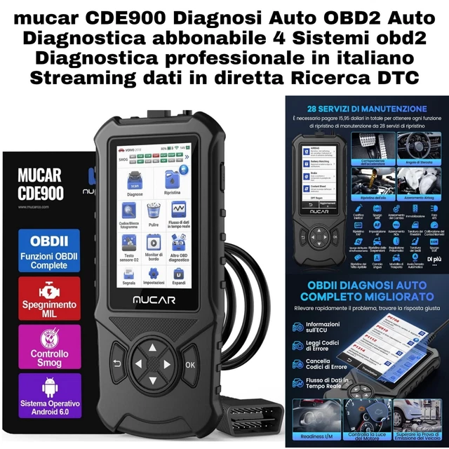 Strumento Diagnosi Auto OBD2 Auto Diagnostica abbonabile 4 Sistemi obd2
