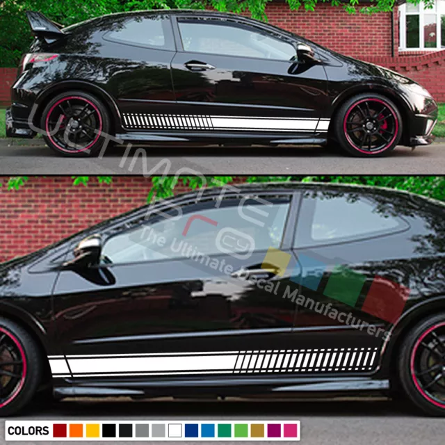 Decal Sticker Stripe Kit for HONDA Civic Type R FN2 2006-2011 Xenon LED Light