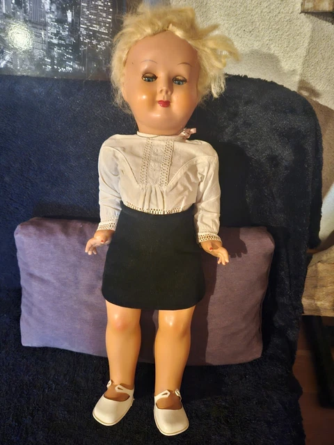 Poupée Ancienne Vintage Ste Sgdg France N°62 – 62 Cm, Fille