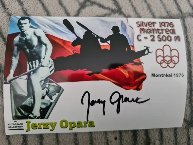 Jerzy Opara (POL) Kanu 2.OS 1976 Montreal Orginal Signiertes Foto