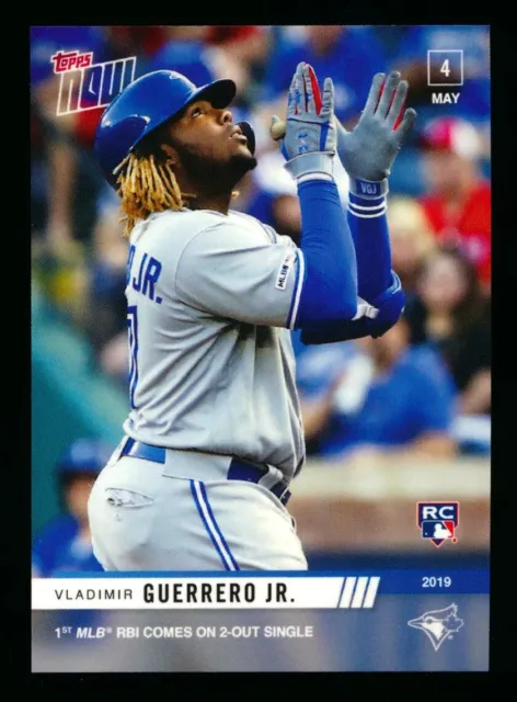 2019 Topps Now #176 Vladimir Guerrero Jr. Rc 1St Mlb Rbi Blue Jays Rookie Sp!