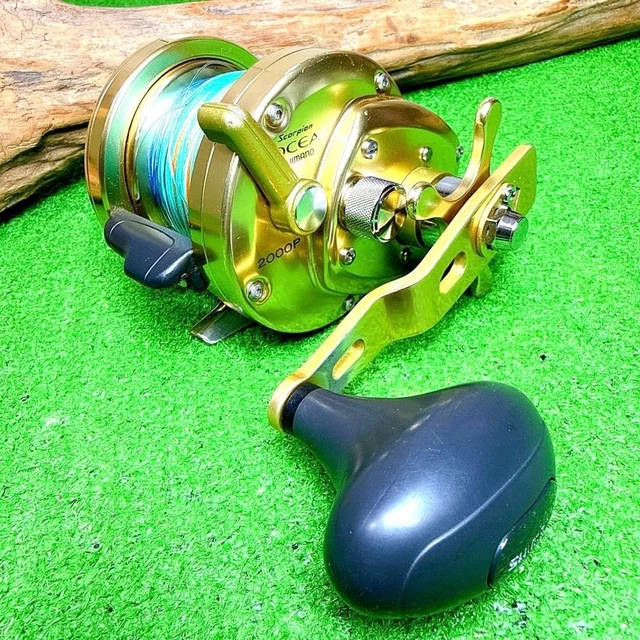 リール SHIMANO Scorpion Ocea 1000 SHIMANO SCORPION OCEA JIGGER 2000P RH302 Bait Reel OCEAJIGGER Used