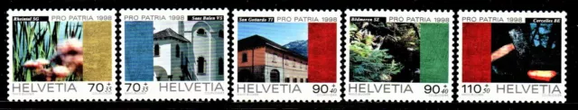 Schweiz Satz MiNr. 1649-1653 von 1998 Pro Patria Postfrisch N 0787