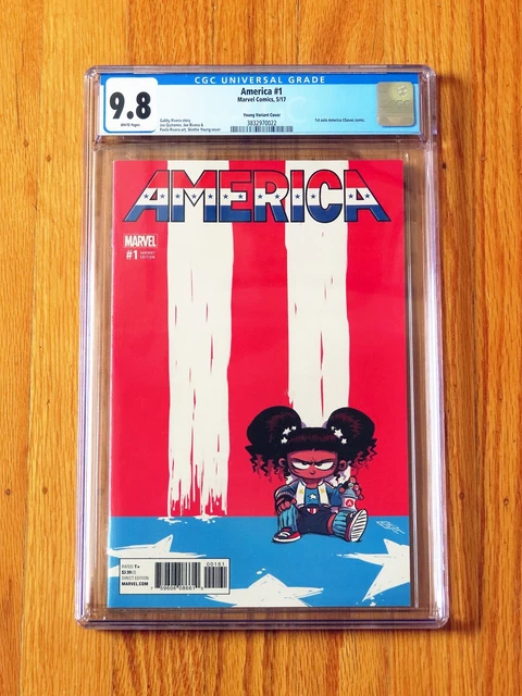 AMERICA #1 CGC 9.8 Skottie Young Variant NM/M WP 2017 Multiverse of Madness