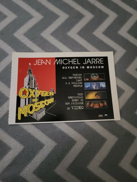 (Tpqm13) Advert 5X8" Jean Michael Jarre : 'Oxygen In Moscow'