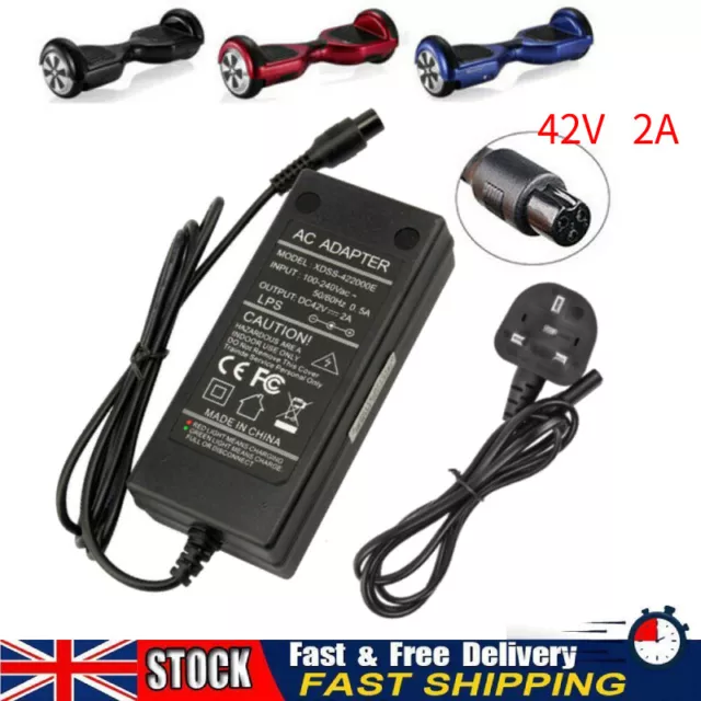 Charger 42V 2A Adapter Power Supply For Hoverboard Smart Balance Scooter Wheel