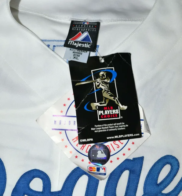 *Camicia Da Baseball Nuova Con Etichette* Los Angeles Dodgers Mlb Majestic Martin #55 3