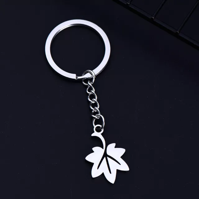 Maple leaf keychain two-element game student bag pendant accessories