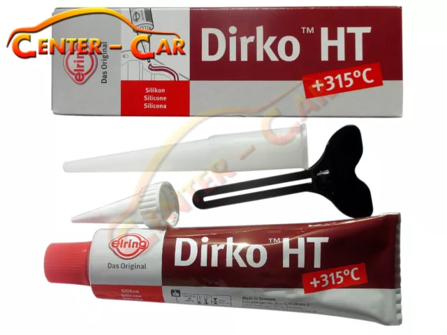 NEU DIRKO HT ROT MOTOR AUTO KFZ Silikon Dichtmasse Dichtungssilikon 300°C 70ml