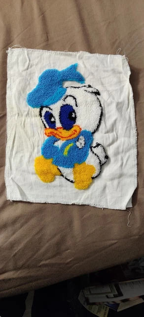 4 piezas Punch Needle Bordado Cuadros Pato Donald Goofy Minnie Mickey