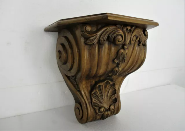 Hand Carved Wooden Wall Hall Console Small  table Ornate Stunning Willy De Hond 3